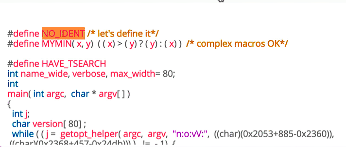 C obfuscation