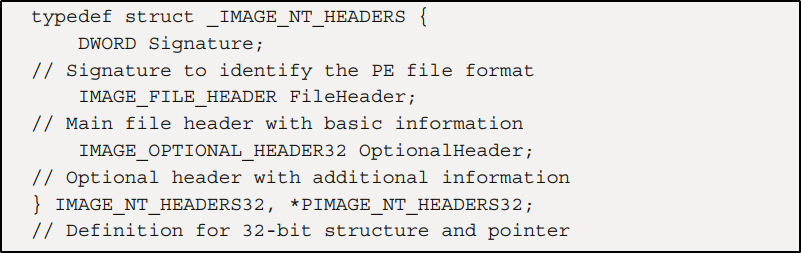 IMAGE_NT_HEADER Structure